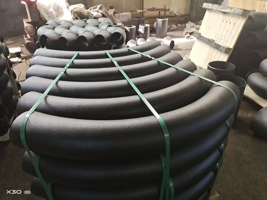 ASTM A53の炭素鋼のバット溶接肘DN150 SCH 30の造られたサンド ブラスト