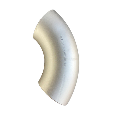 ASME B16.9のステンレス鋼の90度のくねりの肘45度長い半径