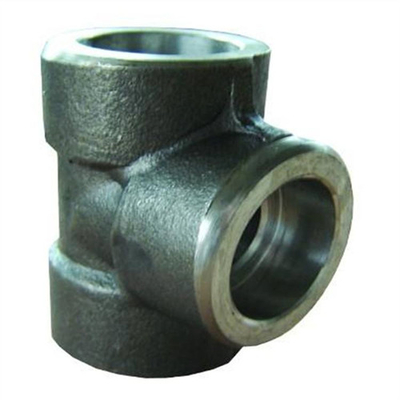 Asme 16.11 3000lbs A105の炭素鋼の造られた管付属品のソケットの溶接ティー