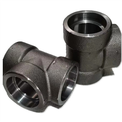 Asme 16.11 3000lbs A105の炭素鋼の造られた管付属品のソケットの溶接ティー