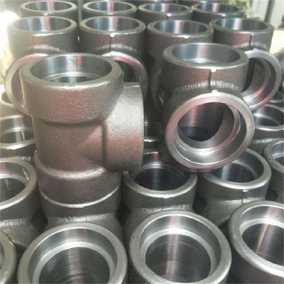 Asme 16.11 3000lbs A105の炭素鋼の造られた管付属品のソケットの溶接ティー